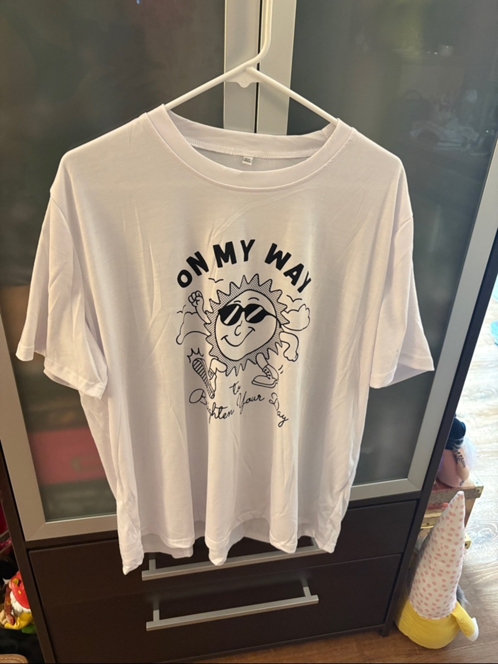 White 'On My Way' Graphic Tee - Unbranded